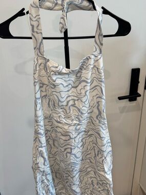 Abercrombie Halter Linen-Blend Mini Dress